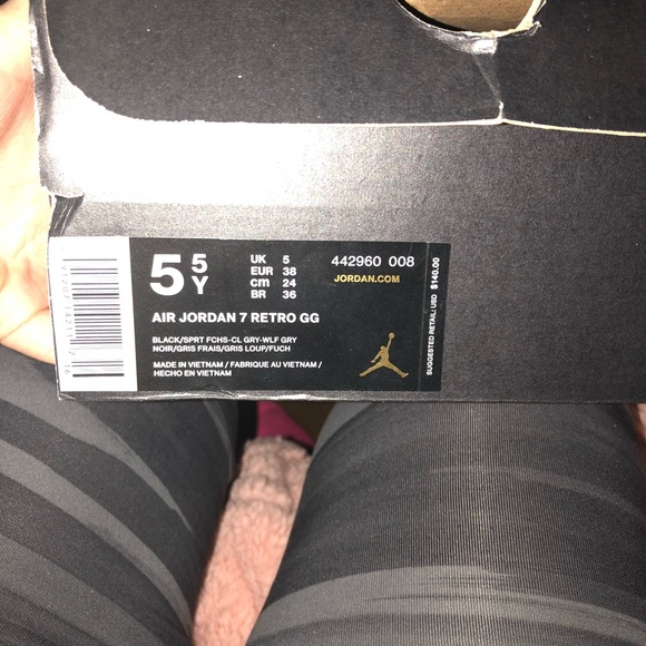 Jordan retro 7s size 6y - Picture 2 of 2